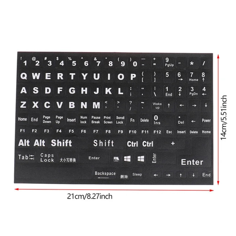 English Full Keyboard Frosted Stickers For Notebook Laptop Computer PC