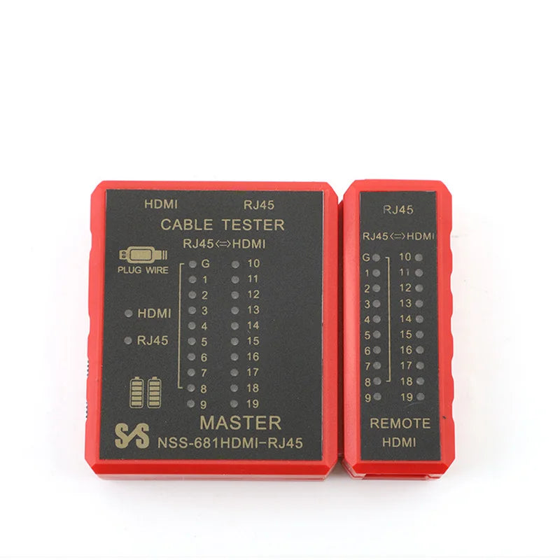 Multifunctional Cable Tester-HDTV-Compatible, RJ45 8P8C POE Anti-Burn&RJ11 Line Professional Test Tool for Network Maintenance