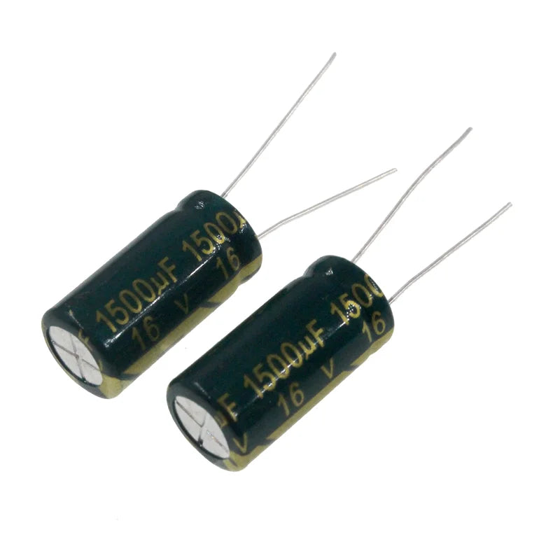 20pcs 1500uF 16V 1500MFD 16VDC 10*16mm Aluminum Electrolytic Capacitor Radial 1500mf16v 1500uf16v 16v1500mf 16v1500uf
