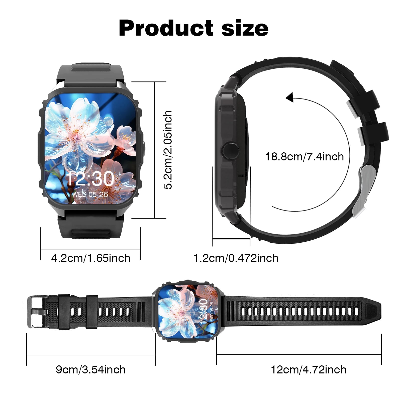 2025 Smart Watch, Answer, Make, Call, Message Preview, Sport Modes, DIY, Dial, Weather Forecast, compatible with Android and iOS