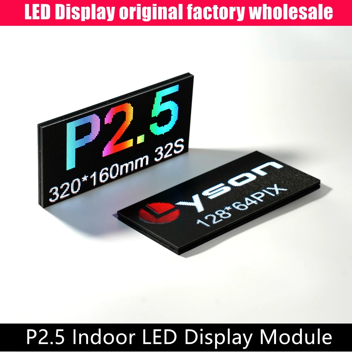 P2.5 Indoor SMD Full Color Led Display Panel Module 128*64 Dots Matrix 1/32 Scan Wholesale