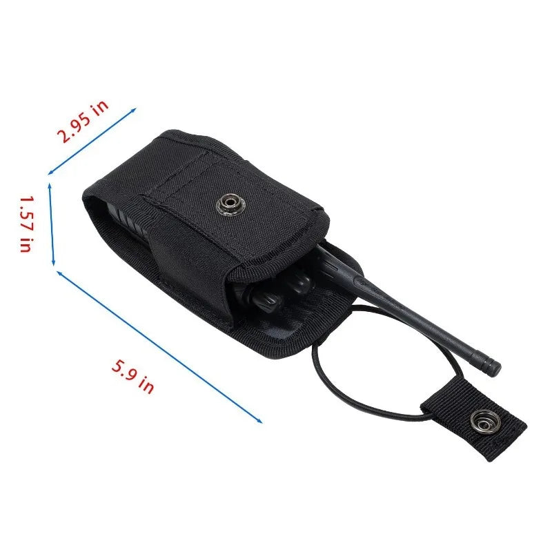 Portable Outdoor Hunting Sports Waist Bag Interphone Holster Tactical Walkie Talkie Carry Bag Radio Pouch Holder Pocket DJJPJ01