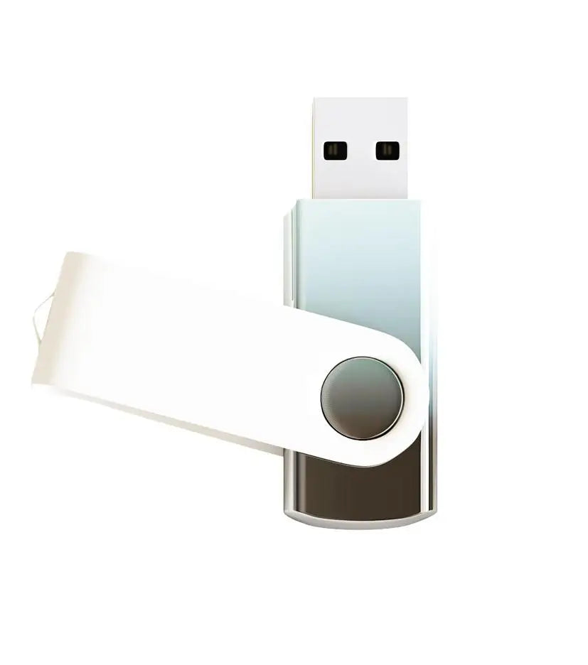 5 Pack USB Flash Drives Gradient Color USB 2.0 Memory Stick Wholesale Bulk Swivel Design Thumb Drive for Data Storage