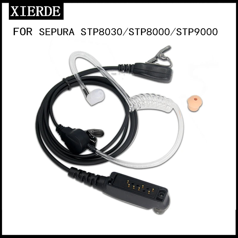 Walkie-talkie headset for Sepura STP8000 STP9000 STP8080  STP8030 walkie-talkie air duct headset in-ear earphones