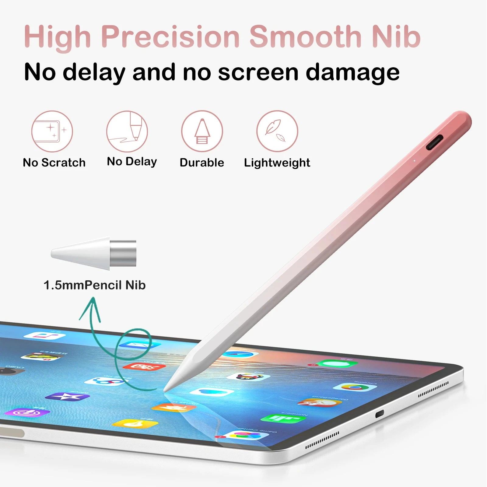 Universal Gradient Stylus Pen Compatible For Android and iOS Tablet Phones Touch Screens Stylus Pencil For iPad Lenovo Xiaomi