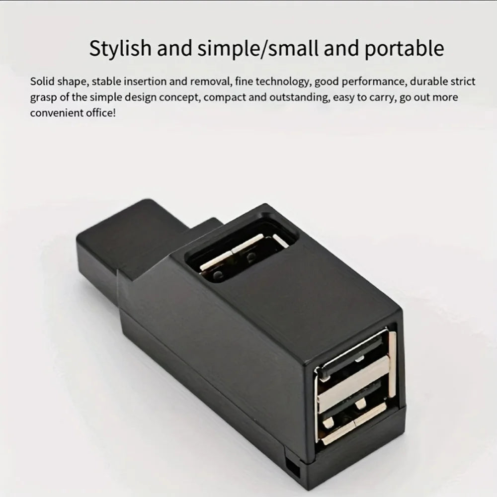 1Pcs USB 3.0 Adapter HUB Mini Splitter Box 1 to 3 Ports High Hi-Speed USB 2.0 Extender  For PC Laptop U Disk Card Reader