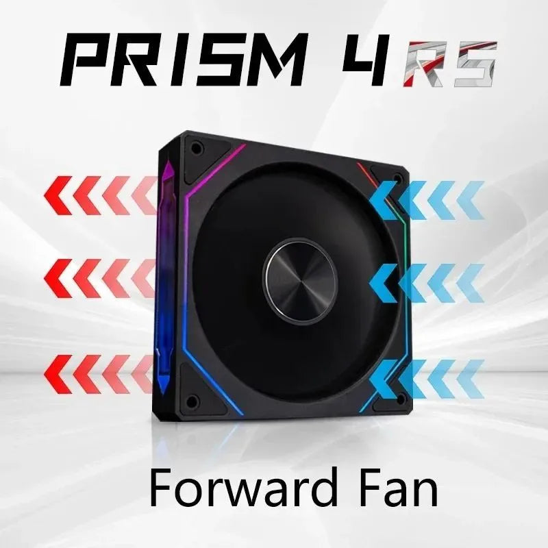 PRISM 4 RS 12cm ARGB 4 Pin Computer Case Fan Quiet Cooling 12V Large Air Volume 1200RPM for Desktop Gaming PC Build