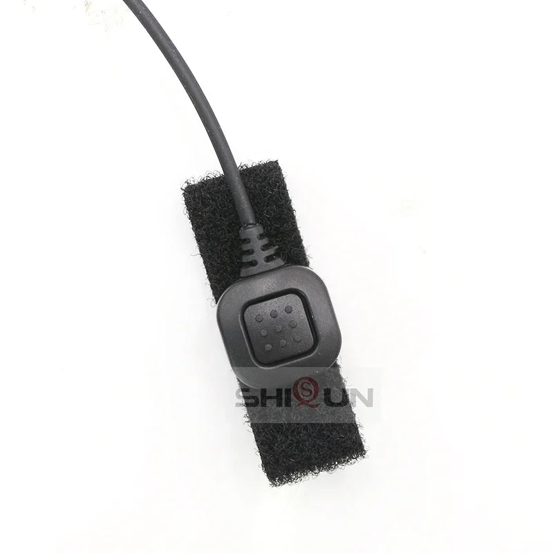 Throat Microphone Mic For Quansheng UV-K5 UV-K6 Earpiece Headset for Baofeng UV-21 DM-1701 UV-18 Walkie Talkie Throat Headphones