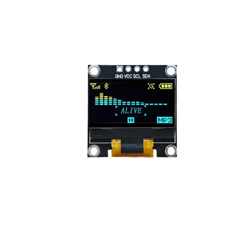 0.96 Inch OLED LCD Screen, 128x64 Dot Matrix, SSD1315 Driver Display Module