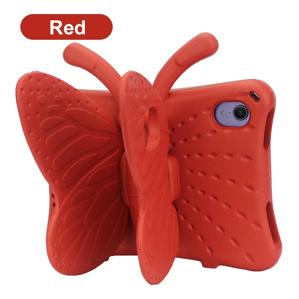 3D Butterfly Case For iPad 10.9 7th 8th 9th 10th 11" Air 5 4 3 2 1 Pro 10.5 9.7 Kids EVA Cover For iPad 2 3 4 Mini 7 6 5 4 3 2 1