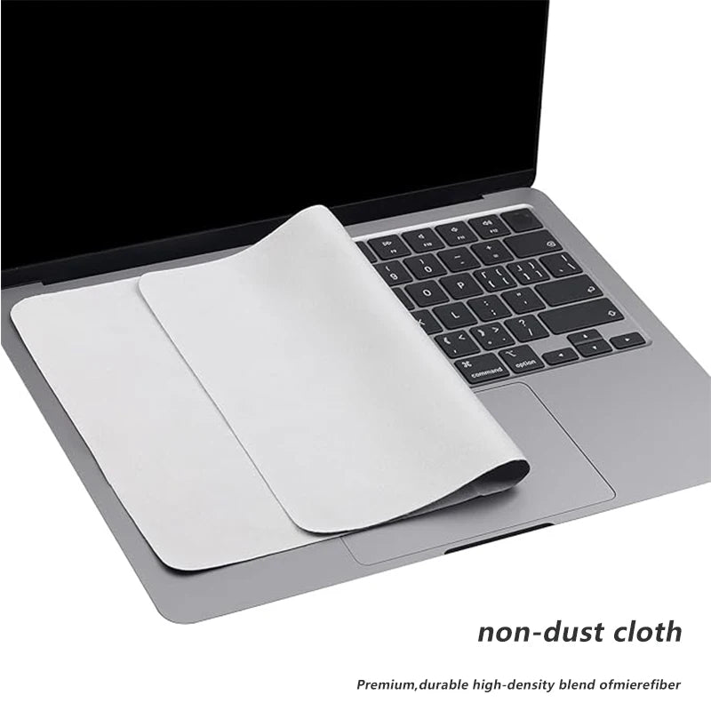 Ultra-Soft Microfiber Cleaning Cloths Notebook Screen Keyboard Protector For MacBook Pro 13-14/15-16 Inch