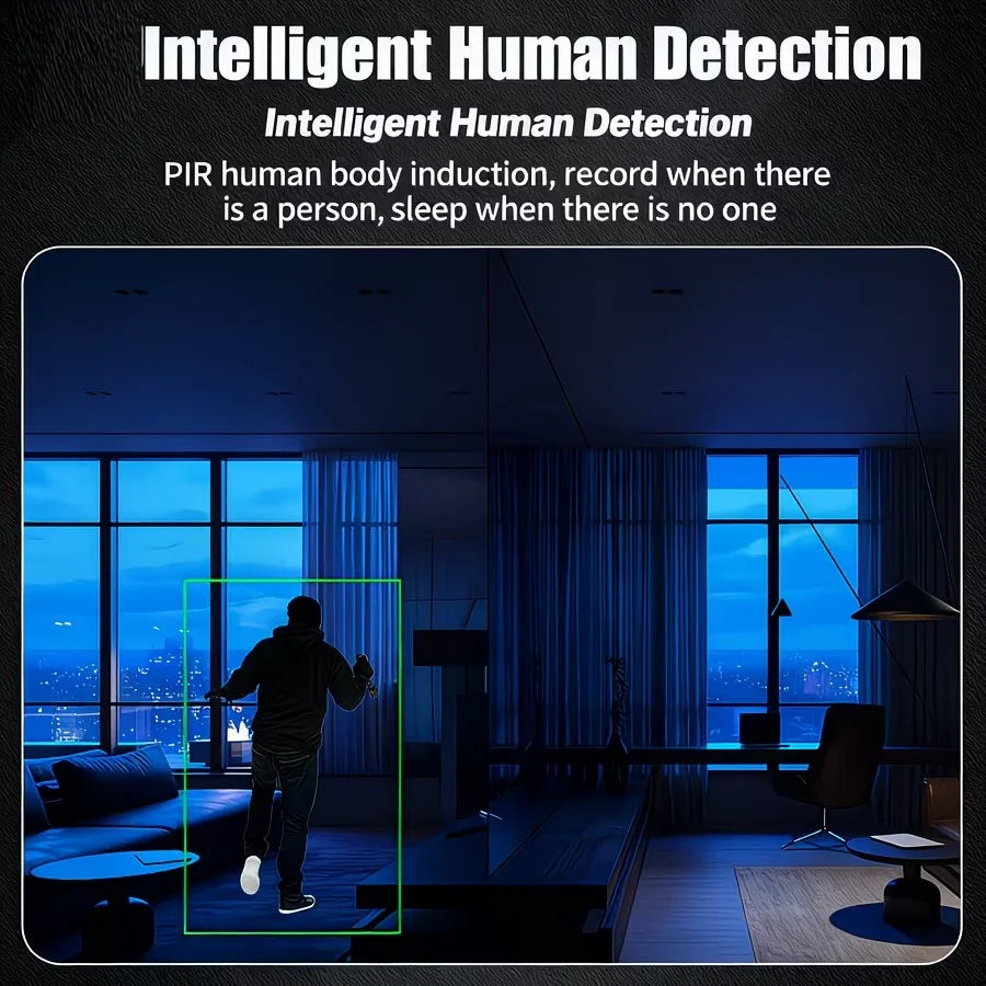 UN6 Only 0.9 inch Camera with Audio/Video Small Cameras for Home Indoor Use Cam Night Vision and Motion Detection
