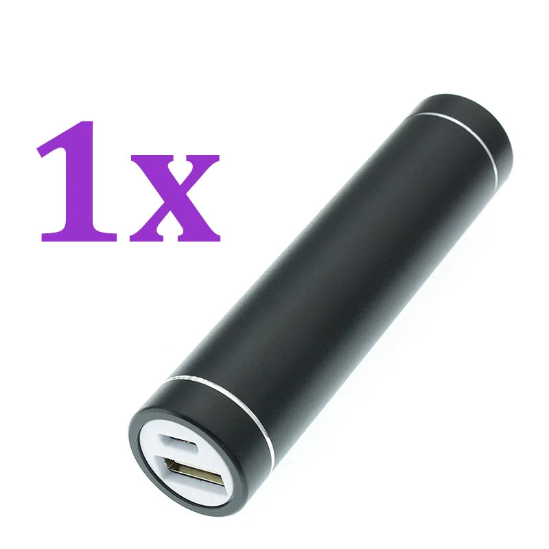 1PC 3PCS Metal Power Bank DIY Kit Storage Case Box Free Welding Suit 1X 18650 Battery 5V 1A USB External Charger Smart Phone