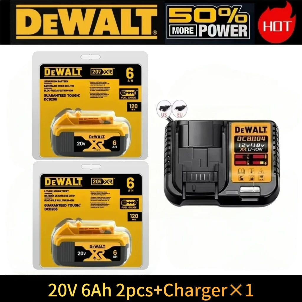 Original DeWalt 6.0Ah/5.0Ah 20V Battery Replaceable DCB184 DCB200 DCF892 DCF845 DCF850 DCF911 DCD800 DCD805 Tools Battery