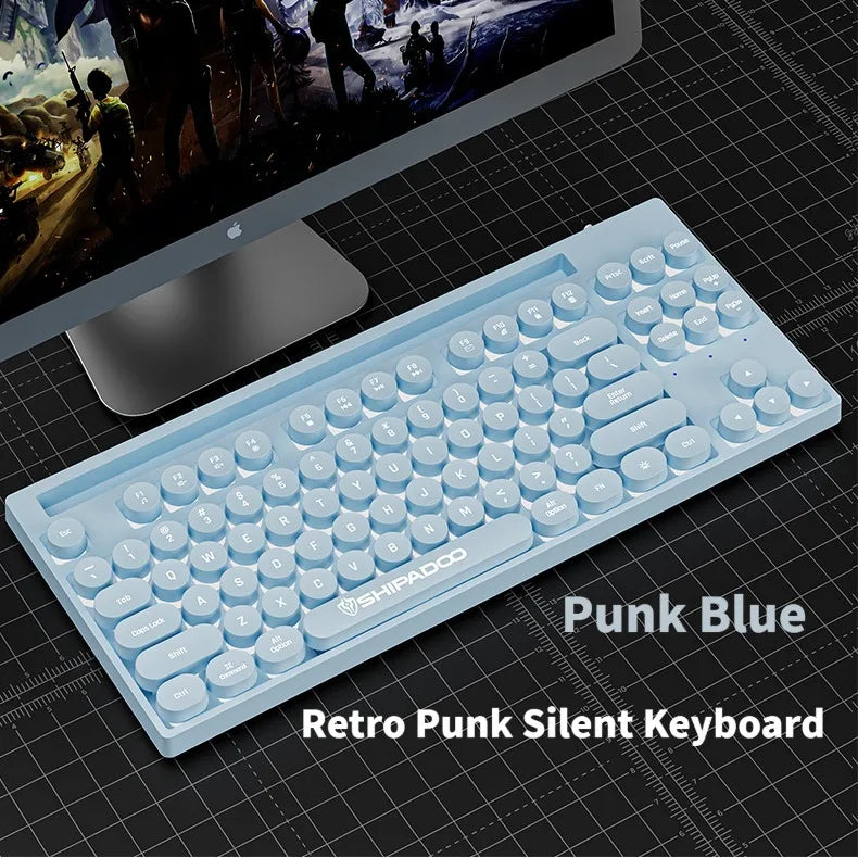 NexusClick Hot Sale 87 keys Backlit Mechanical Feel Keyboard, Wired Gaming Keyboard waterproof Luminous keycap for Laptop Office