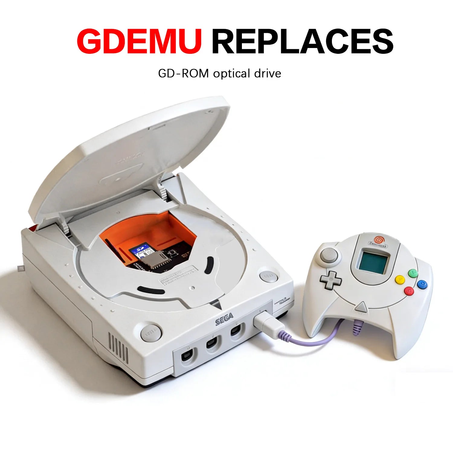 GDEMU 6.0 For SEGA Dreamcast V5.20.5 System Optical Drive Emulation Board Card Mount Kit DC Console DC VA1 Gdemu Board
