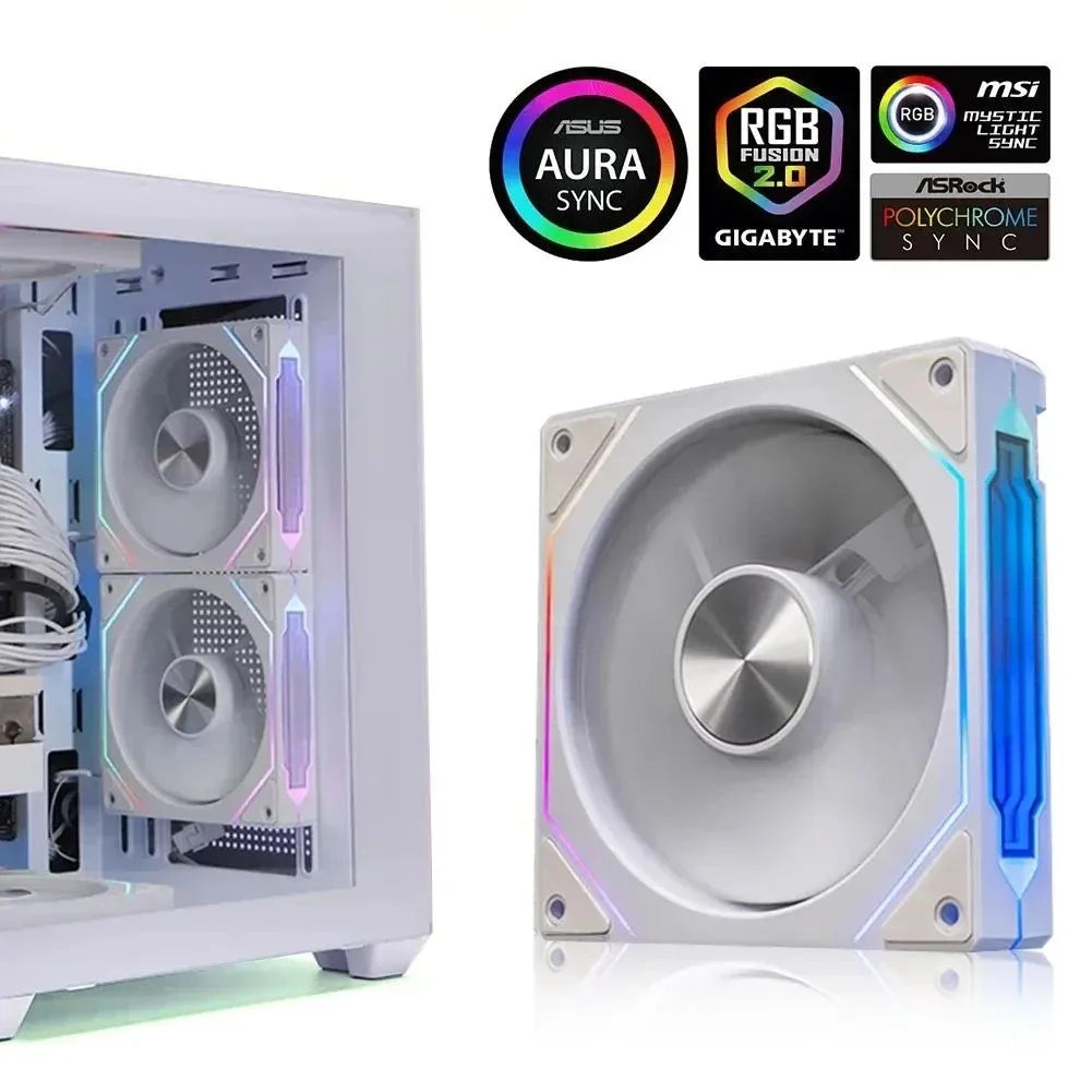 PRISM 4 RS 12cm ARGB 4 Pin Computer Case Fan Quiet Cooling 12V Large Air Volume 1200RPM for Desktop Gaming PC Build