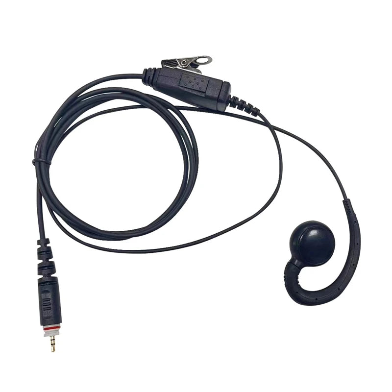 RISENKE-Air Tube Earpiece for Motorola, CLP1010e, CLPe446, CLP446e, Radio Surveillance Kit, Headset with PTT Mic