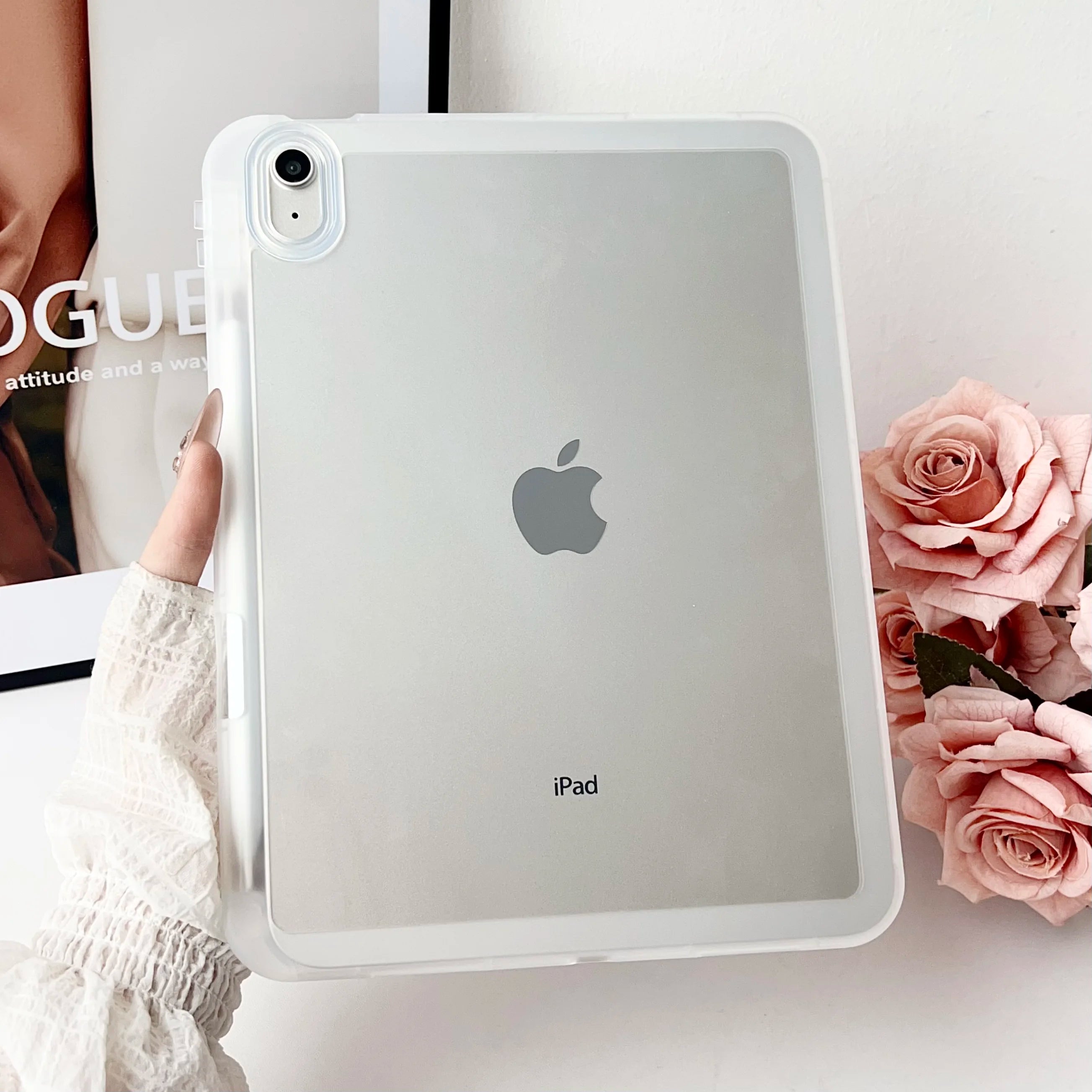 For iPad 5th 6th 9.7' 7th 8th 9th 10.2' Air 4 Air 5 Air 11 A16 2025 Pro11 10th iPad Mini 4 5 6 7 Hard PC+TPU Stand Cover Case