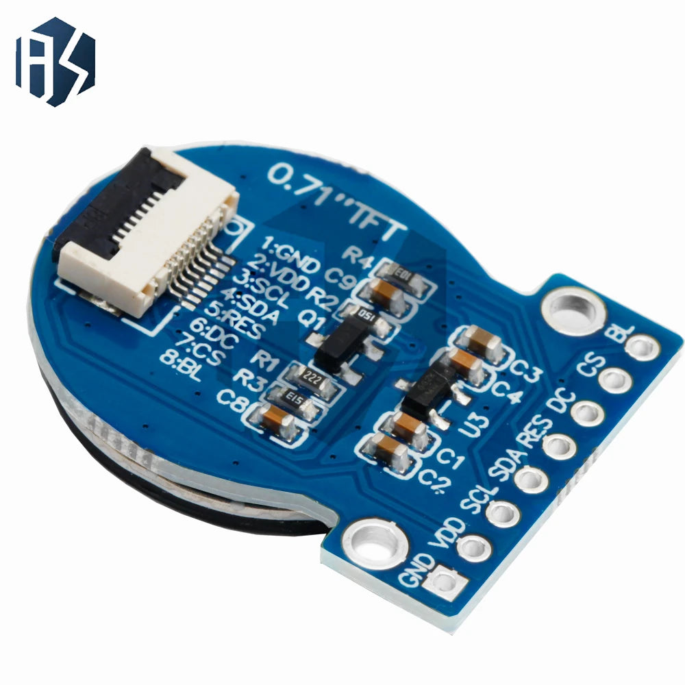 TFT Display 0.71 Inch TFT LCD Display Module Round RGB 160*160 GC9A01 Driver 8PIN SPI Interface 160x160 PCB For Arduino