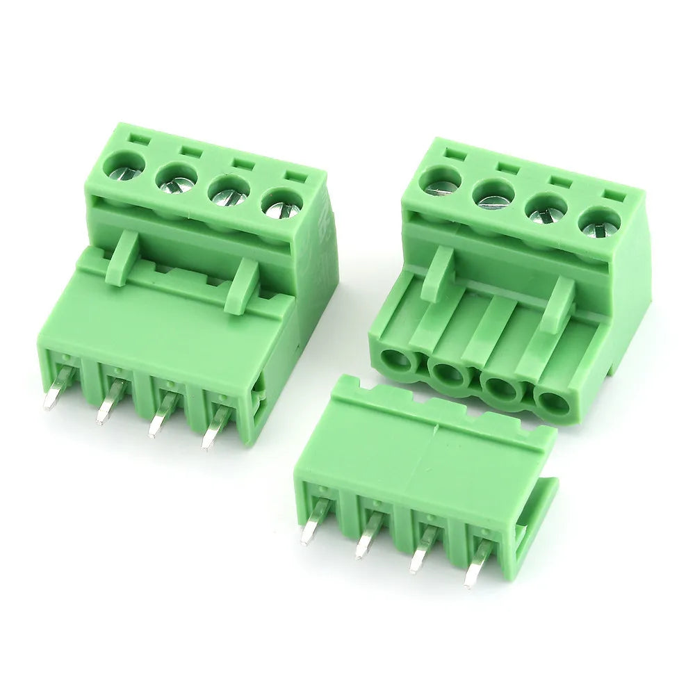 10Sets KF2EDG 5.08mm Pitch PCB Screw Terminal Block 2P 3 4 5 6 7 8 9 10P 12Pin Male Plug Female Socket Pin Header Wire Connector