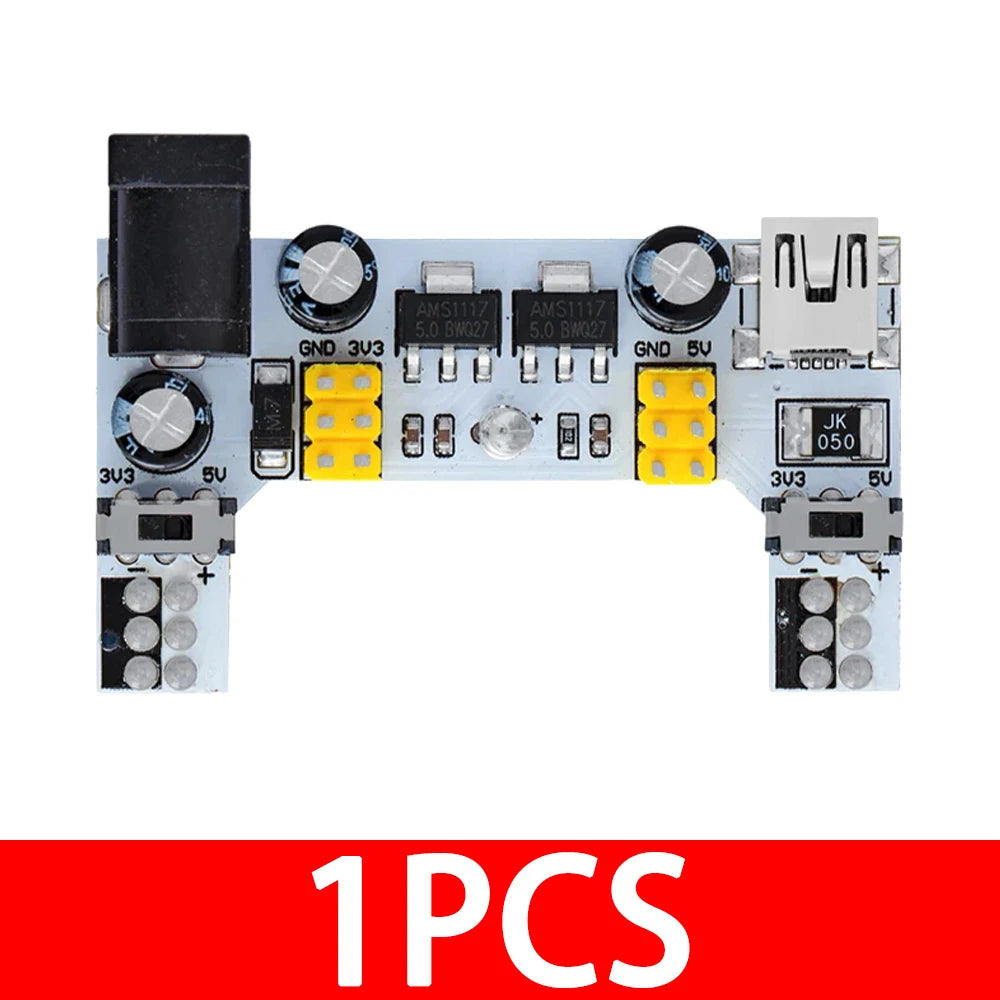 mb-102 Breadboard Power Supply Module /mb102 white Breadboard Dedicated Power Module 2-way 3.3V 5V MB-102 Solderless Bread Board