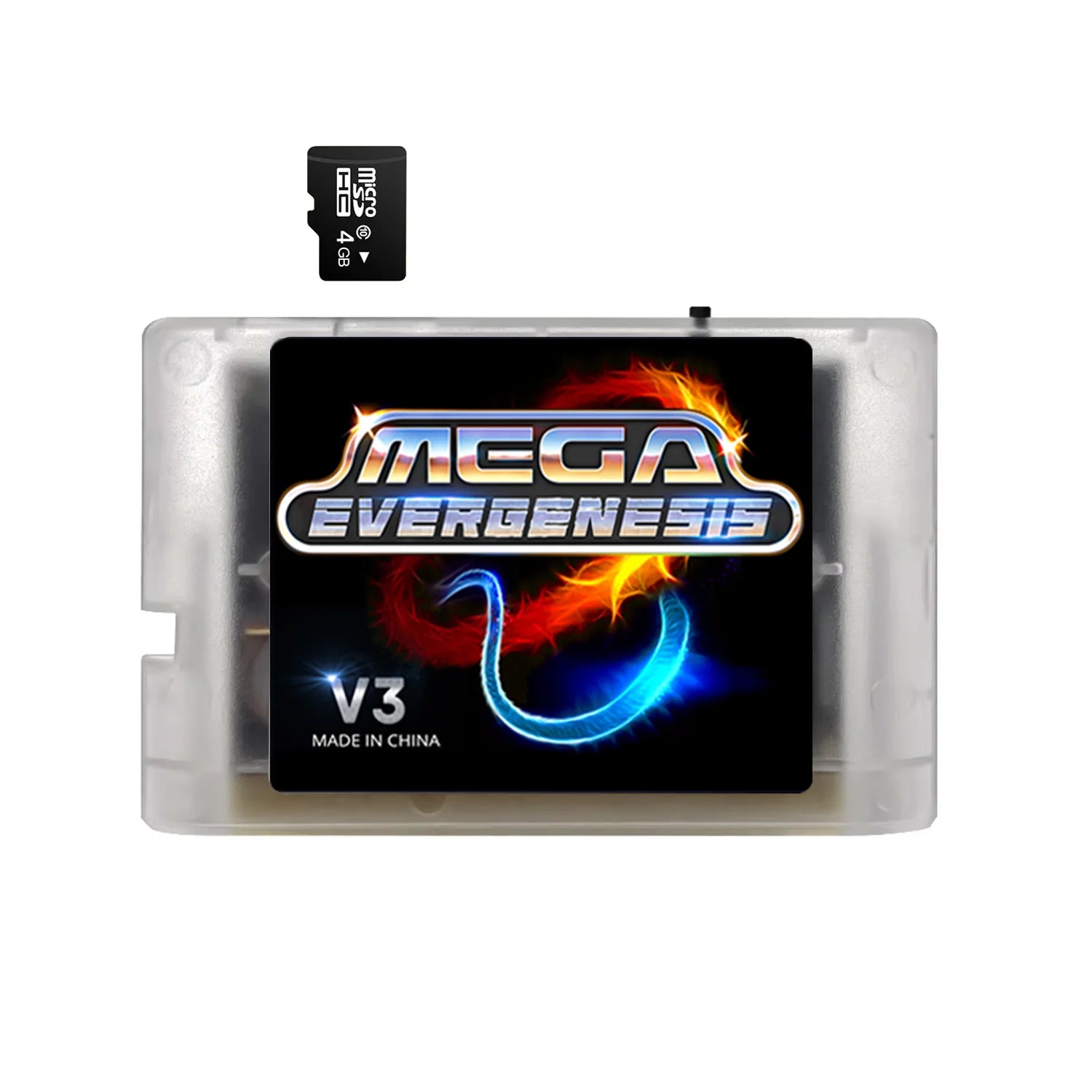3000 in 1 MD V3 Pro Game Cartridges EDMD FlashCard For SEGA Genesis Mage Drive 16Bit Video Game Console Free With 4G TF Card