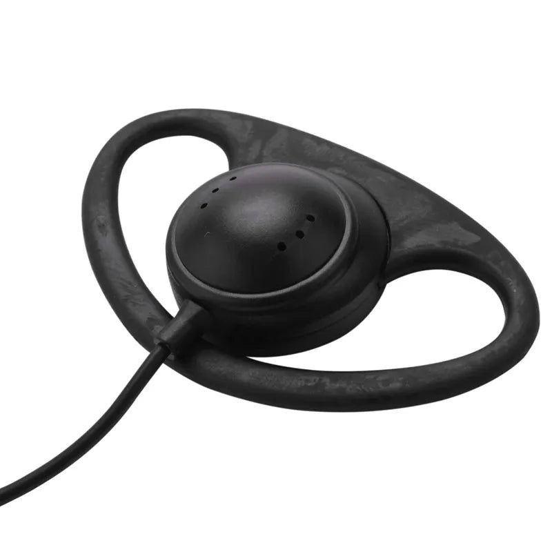 Radio 2 Pin Advanced D Shape Clip-Ear Ptt Headset Earpiece Mic For Motorola 2 Way Radios GP88S GP300 GP68 GP2000 GP88