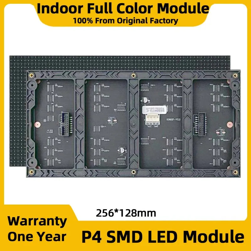 LED Video Wall Indoor P4 Full Color SMD HUB75 Module Conference Room Electronic Screen LED Display  RGB LED Panel 256*128mm