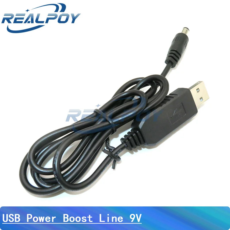 Usb Power Boost Line Dc 5v To Dc 9v / 12v Step Up Module Usb Converter Adapter Cable 2.1x5.5mm Plug