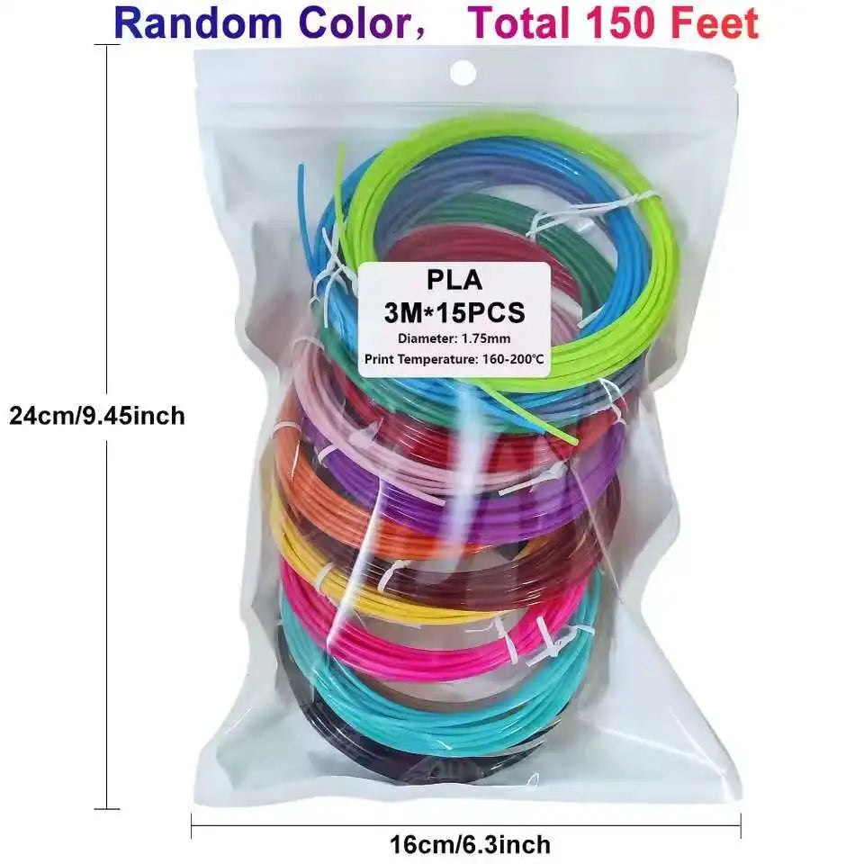 3D Printing Pen 3D PLA Filament 1.75mm 32-Colors With Various Set Combinations For Your Choice For 3D Pen Brush Line Material