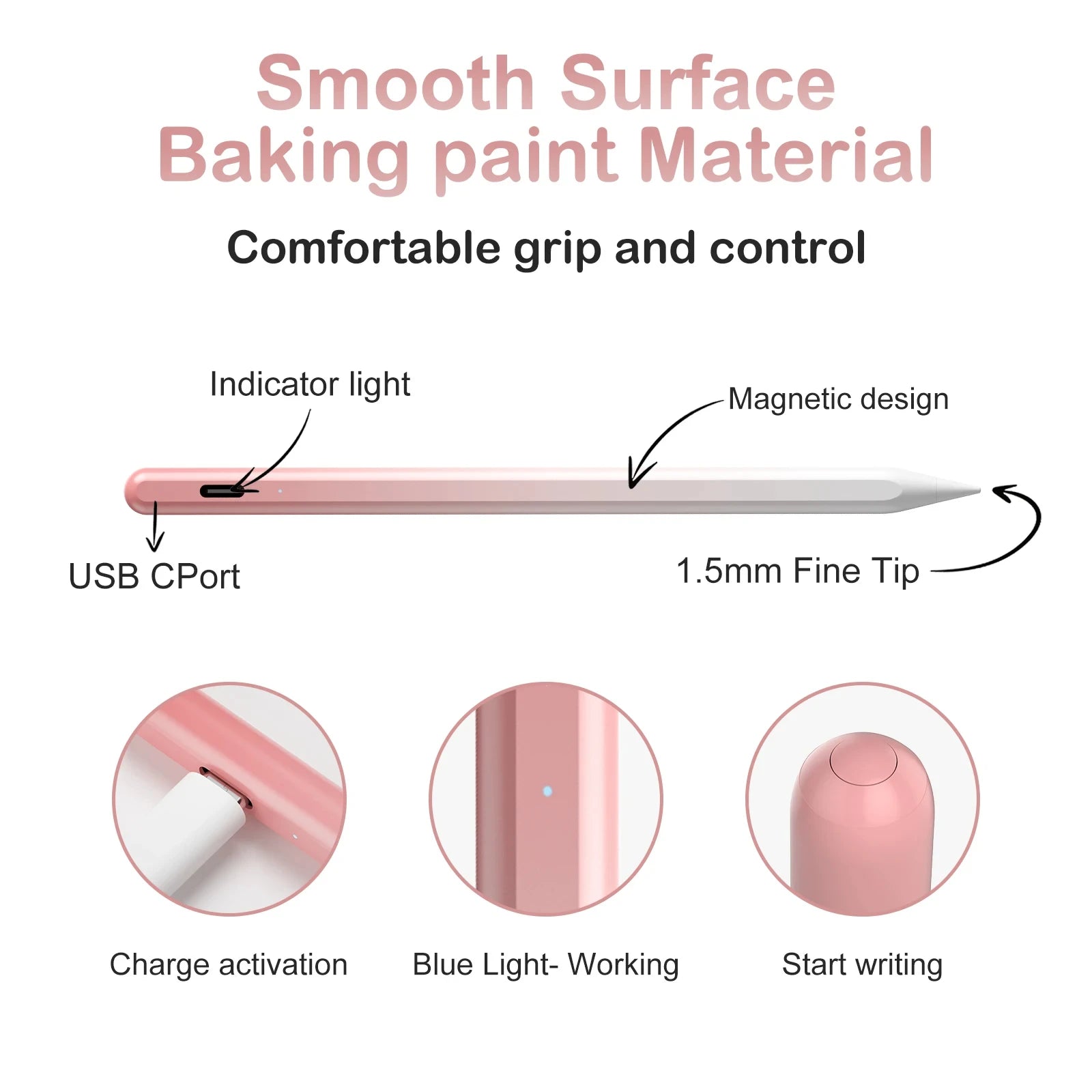 Universal Gradient Stylus Pen Compatible For Android and iOS Tablet Phones Touch Screens Stylus Pencil For iPad Lenovo Xiaomi