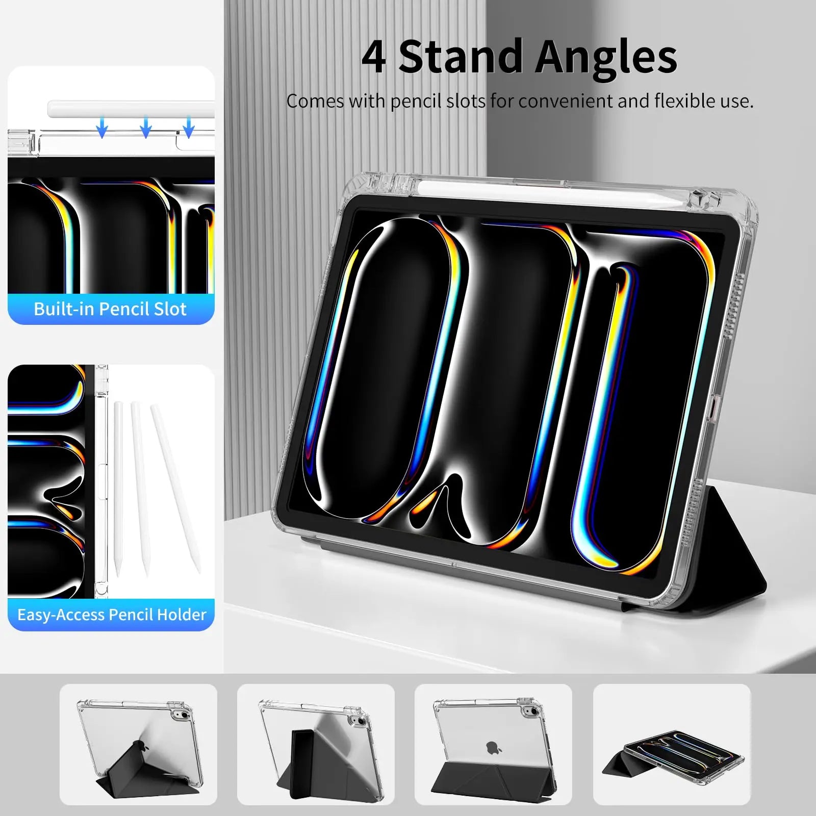 Y-3 Case for iPad Air Pro Mini 8.3 9.7 10.2 10.9 11 12.9 13 11th 10th 9th 8th 7th 6th 5th Generation Magnetic Flip Smart Cover