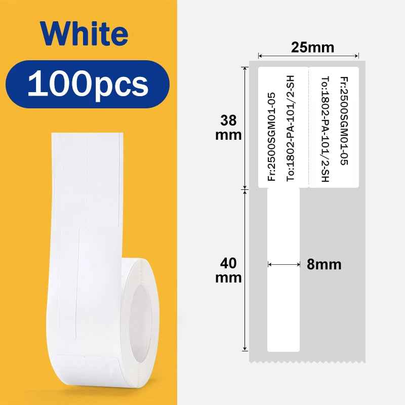 【Cable Wire Sticker】M110 M200 M220 MAKER F-Type Label Self-Adhesive Cable Electric Flexible Labels