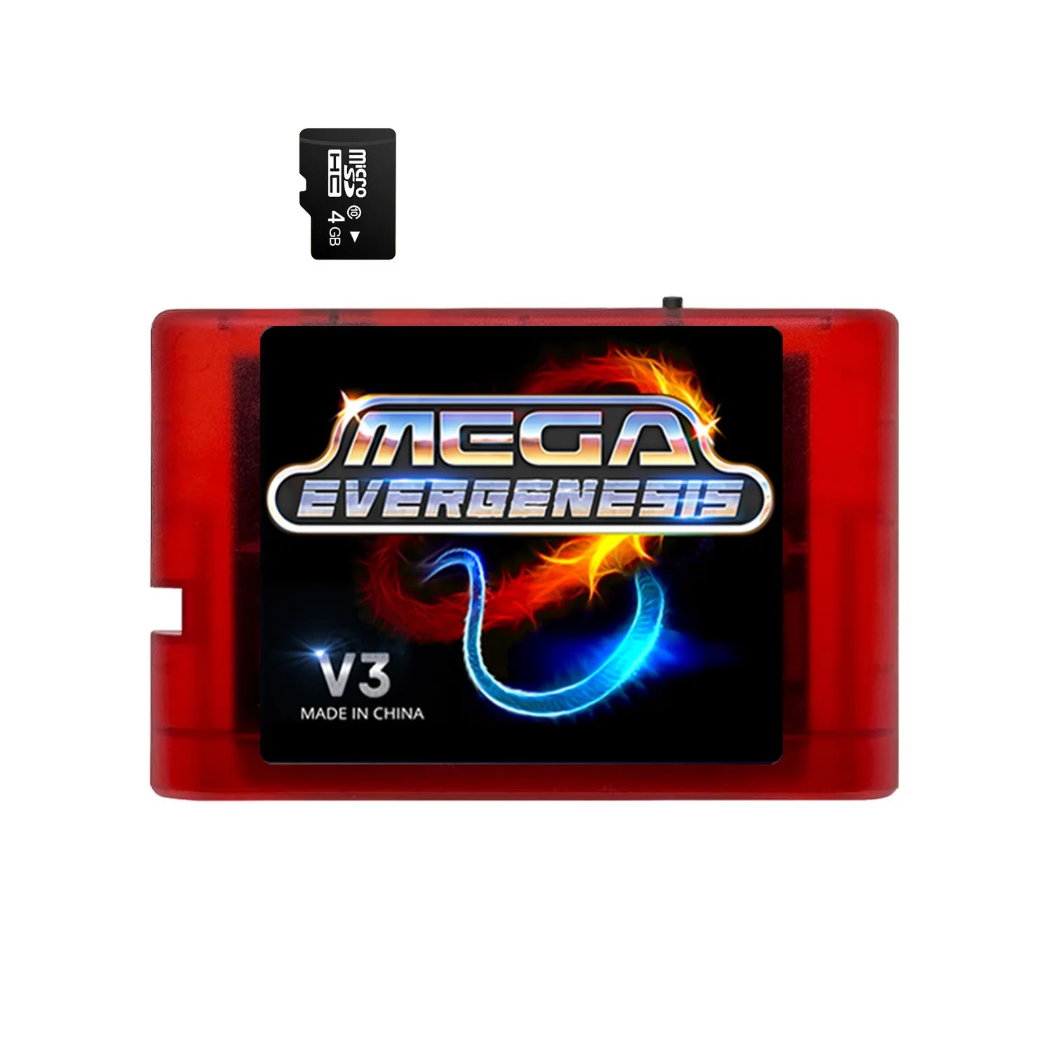 3000 in 1 MD V3 Pro Game Cartridges EDMD FlashCard For SEGA Genesis Mage Drive 16Bit Video Game Console Free With 4G TF Card