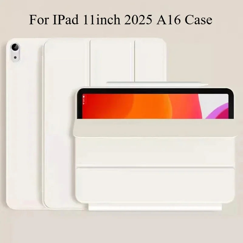 Smart Magnetic Clamp Tablet Cases for New Mini IPad Air 8 7 6 5 4 11 13 Inch M4 M3 M2 2026 IPad A19 12th Gen A16 11th 10th Case