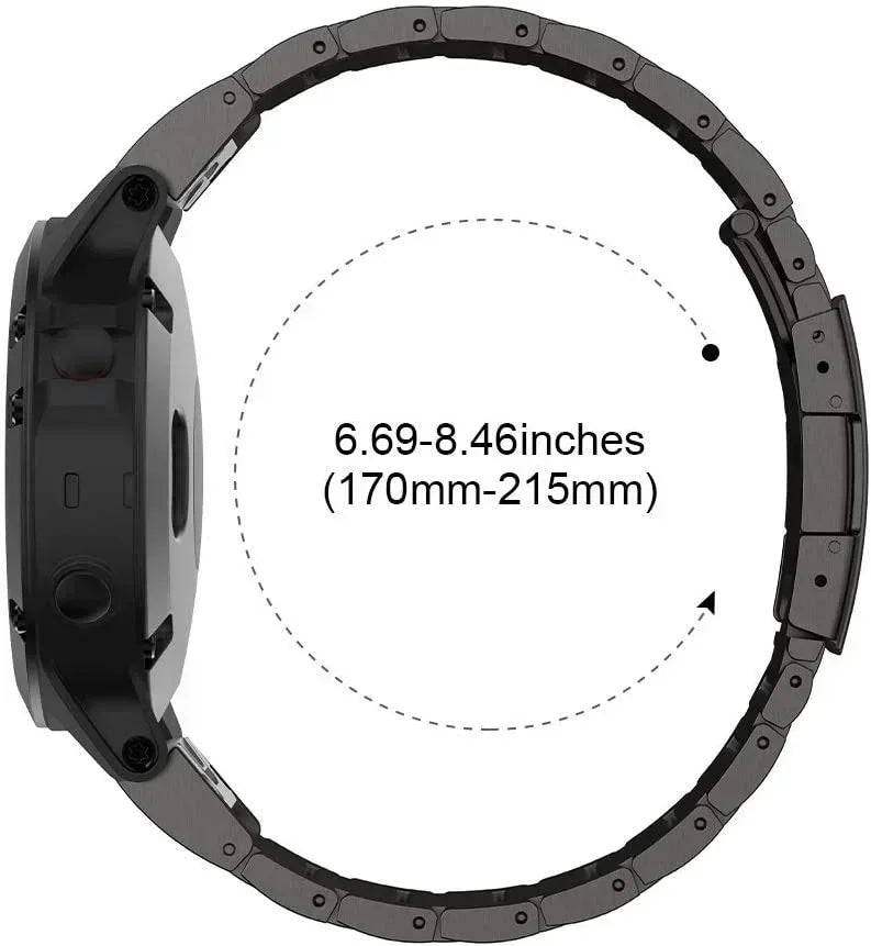 Quickfit Titanium Strap For Garmin 26mm 22mm Fenix 6/6X/6XPro/7/7X/5/5X/5XPlus/3 Metal Release Watch Band For Forerunner 945 935