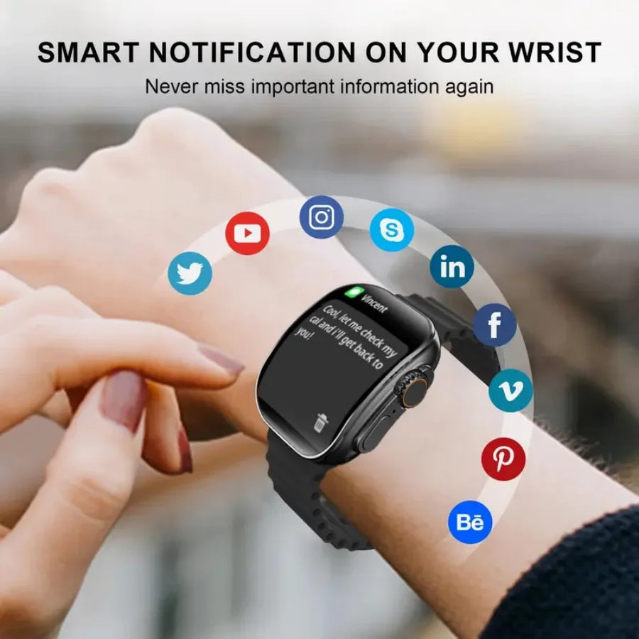 Smart Watch for Men Women, 2026 New Smartwatch (Answer/Make Call), IP67 Waterproof, 2.02" HD Fitness Watch with 100+ Sport Modes, Fitness Tracker Watch with Calls/Messages/Notifications, 7 Watch Bands