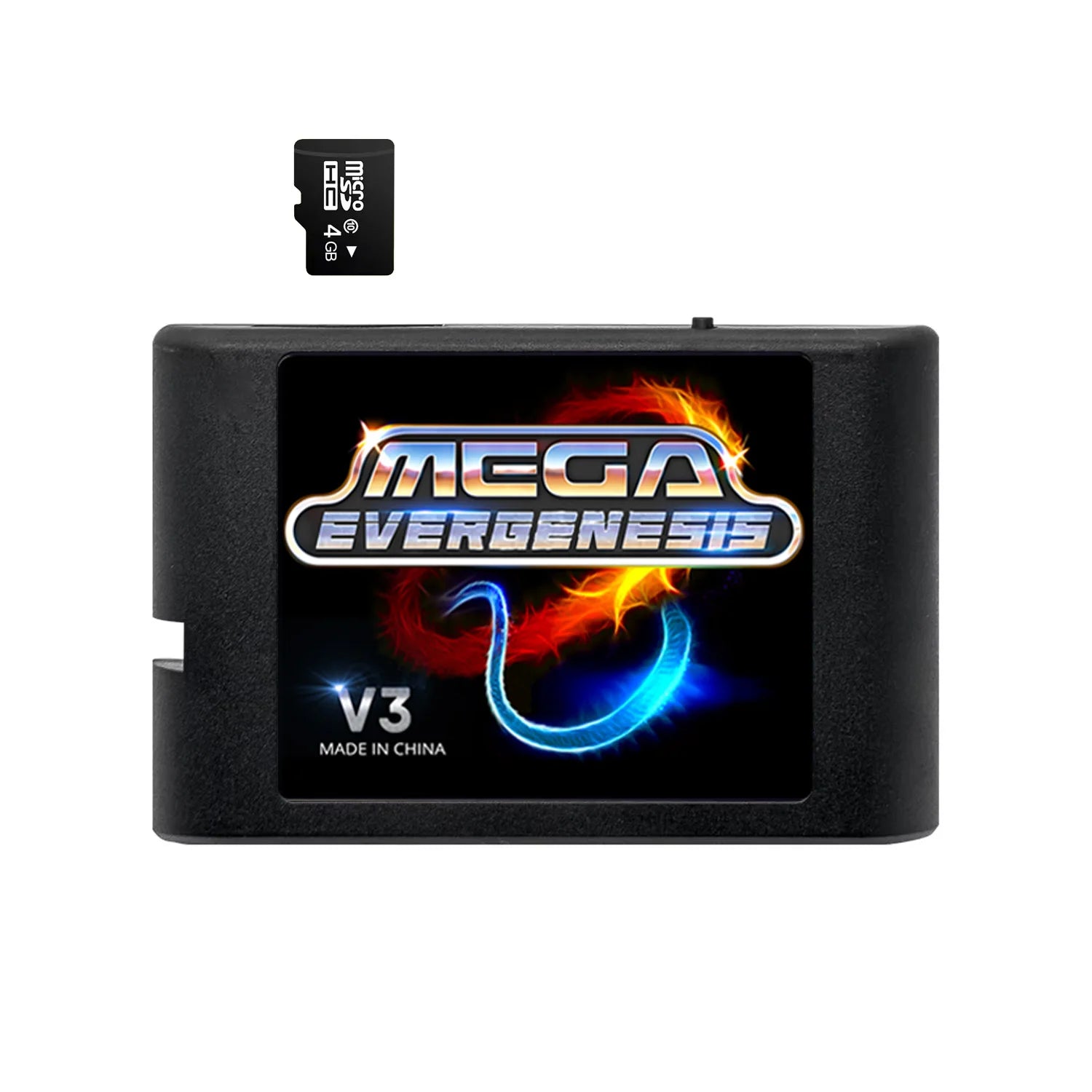 3000 in 1 MD V3 Pro Game Cartridges EDMD FlashCard For SEGA Genesis Mage Drive 16Bit Video Game Console Free With 4G TF Card
