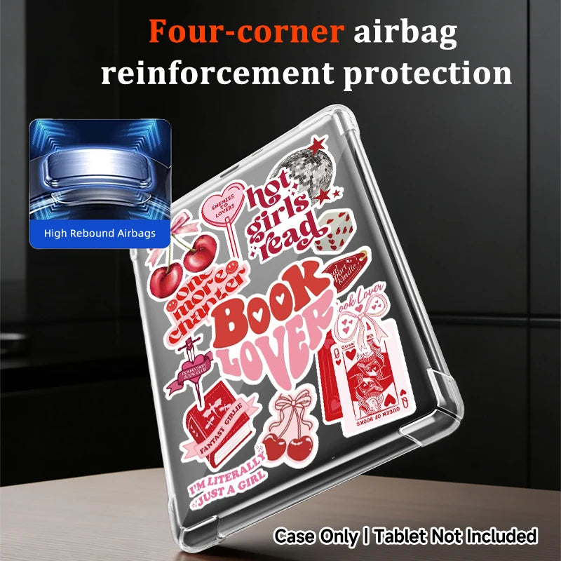 Slim clear TPU case for kobo, Kindle Paperwhite 12/5, 10/11th.Ultra-thin,transparent,shockproof protective cover for e-readers.
