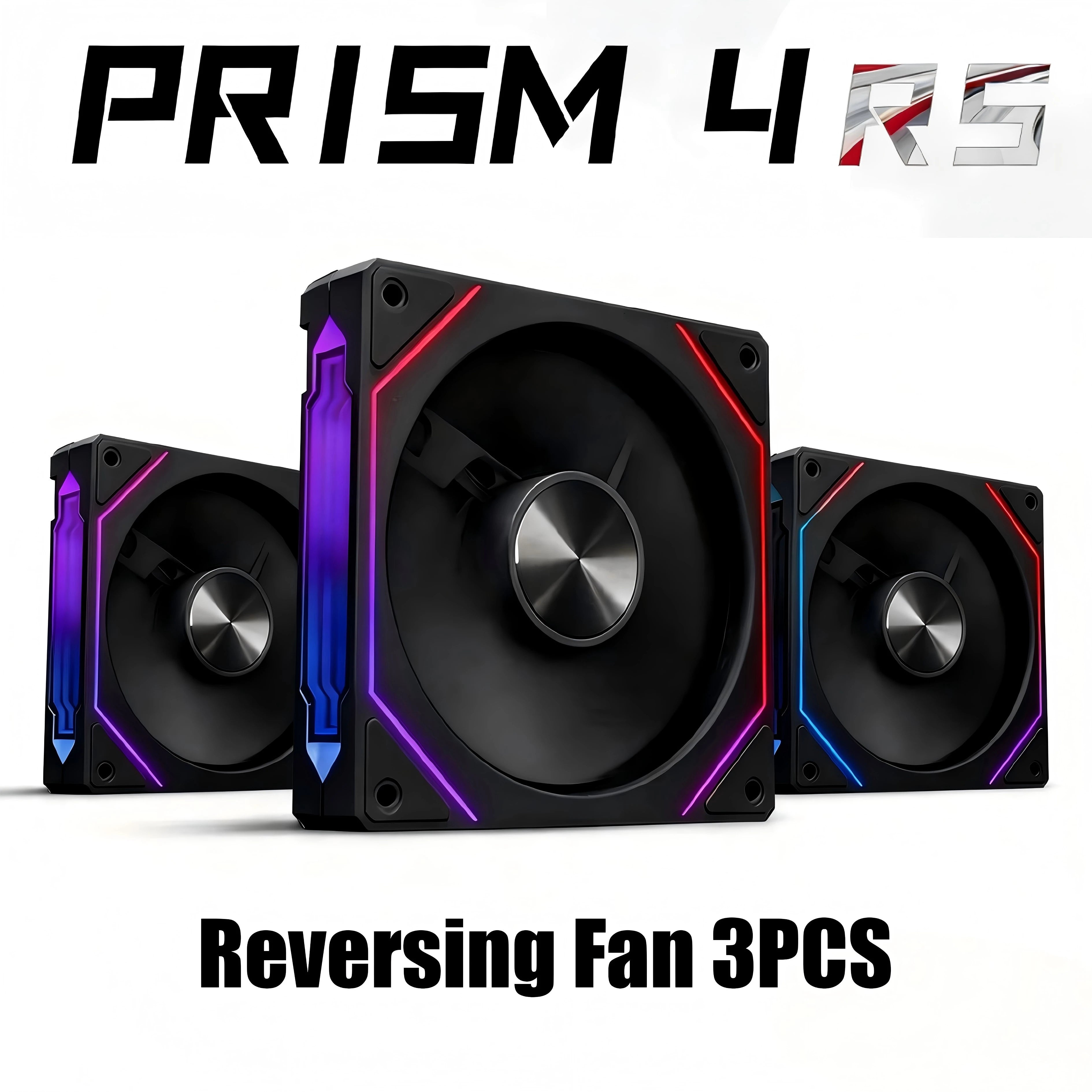PRISM 4 RS 12cm ARGB 4 Pin Computer Case Fan Quiet Cooling 12V Large Air Volume 1200RPM for Desktop Gaming PC Build