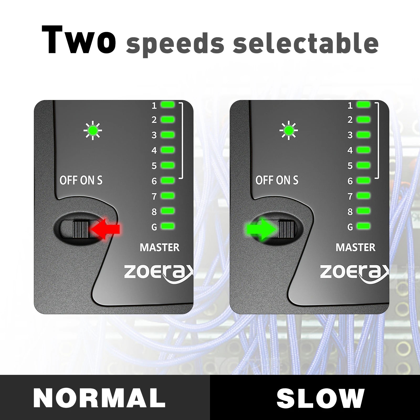 ZOERAX Network Ethernet Cable Tester for LAN RJ45 Cat5 Cat5e Cat6 Cat6a Cat7 UTP/Shielded Cable and RJ11 RJ12