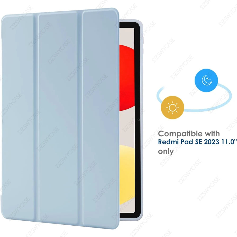 Case for Xiaomi Redmi Pad SE 11", Slim Cover Stand Shell 2023 Leather Protective Cover Magnetic Case Auto Sleep / Wake