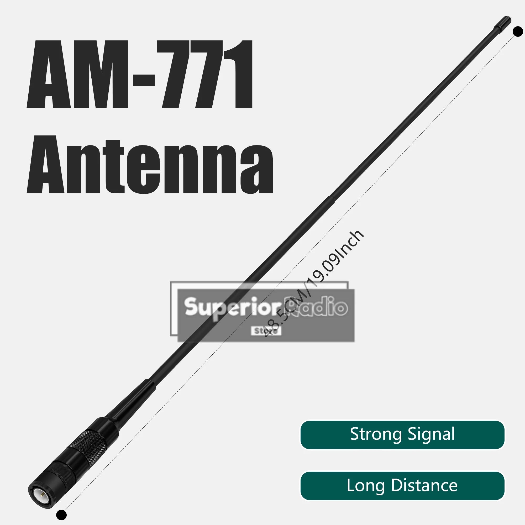 Walkie Talkie AM-771 Air Band Antenna 108-136Mhz BNC Connector For IC-A6 IC-A25 IC-A16 FTA-550L Radio SMA-F For DM-32 UV-K6 UVK5