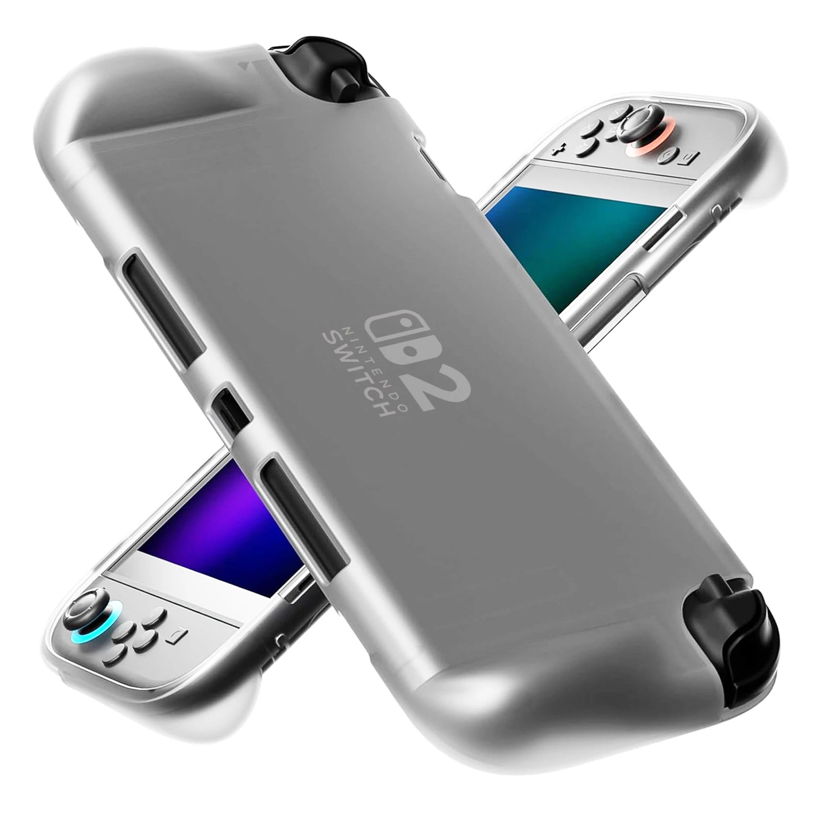 Ergonomic TPU Case for Switch 2 – Anti-Slip, Shock-Absorbing Cover for NS2 Game Console & Joy-Con Full Body Protection
