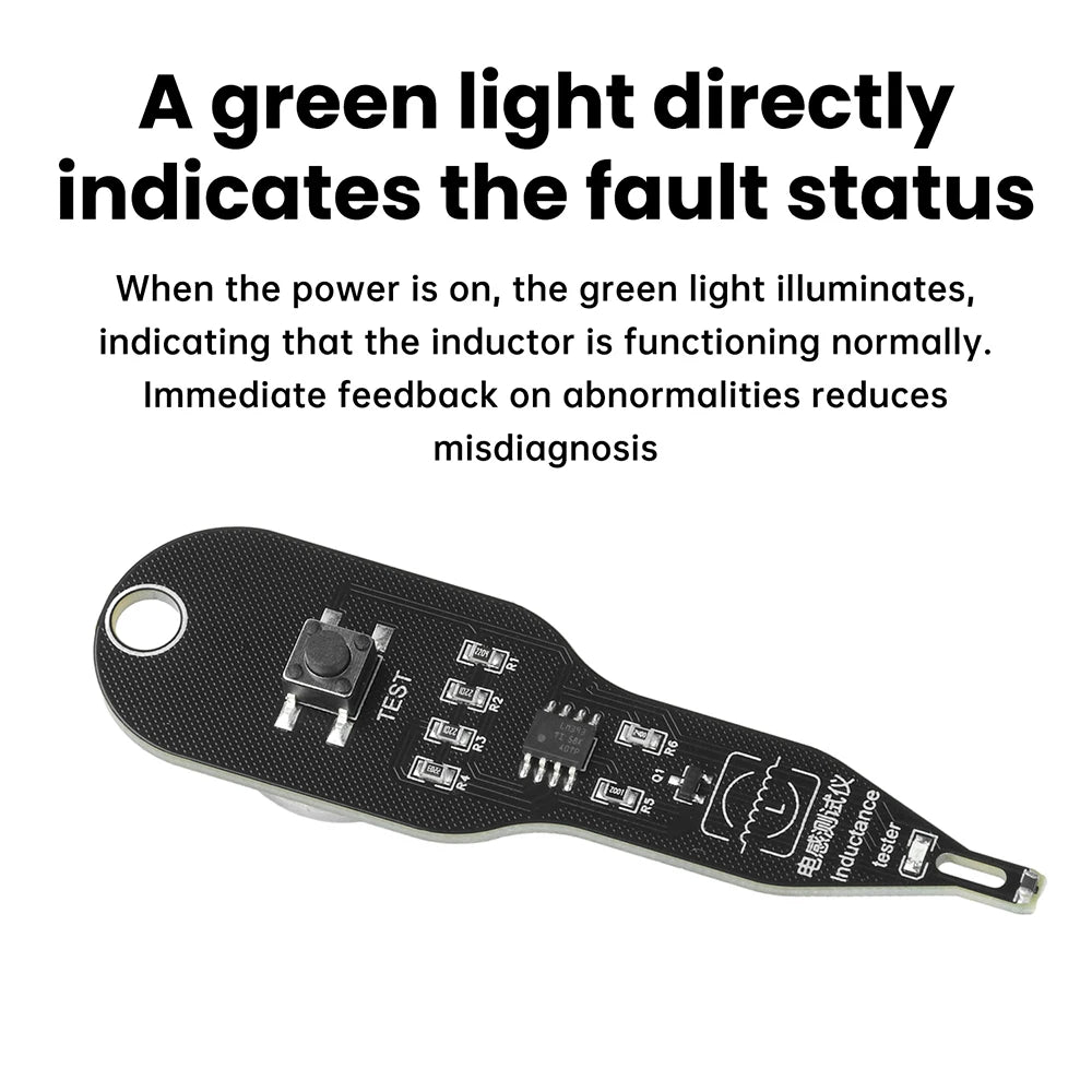 Inductance Tester Motherboard Coil Tester Inductor Detector Repair Tool Electromagnetic Induction Quick Fault Check Tool