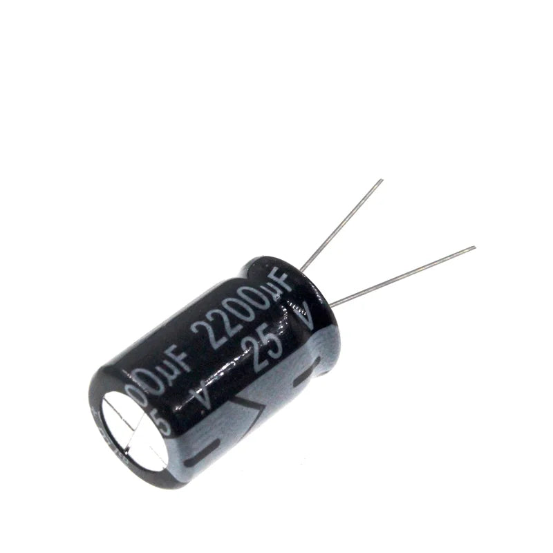 10pcs 2200uF 25V 2200MFD 25Volt 10*25mm Aluminum Electrolytic Capacitor Radial 2200mf25v 2200uf25v 25v2200mf 25v2200uf