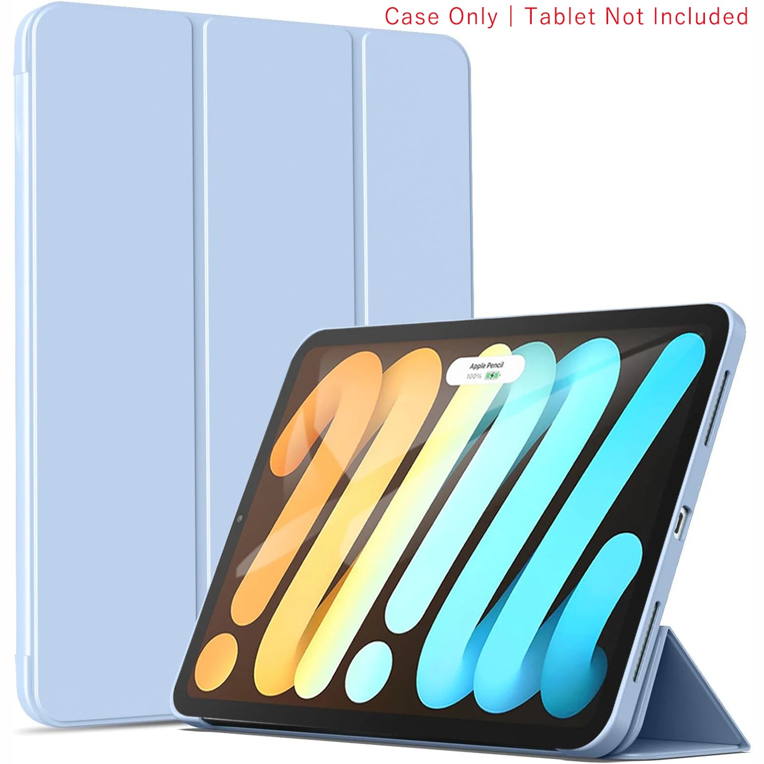 Tri-fold Flip Case For iPad Mini 6 7 (A17 Pro) 8.3'' 2024 2021 A2568 A2995/A2996 AMagnetic Stand PU Leather Protective Cover