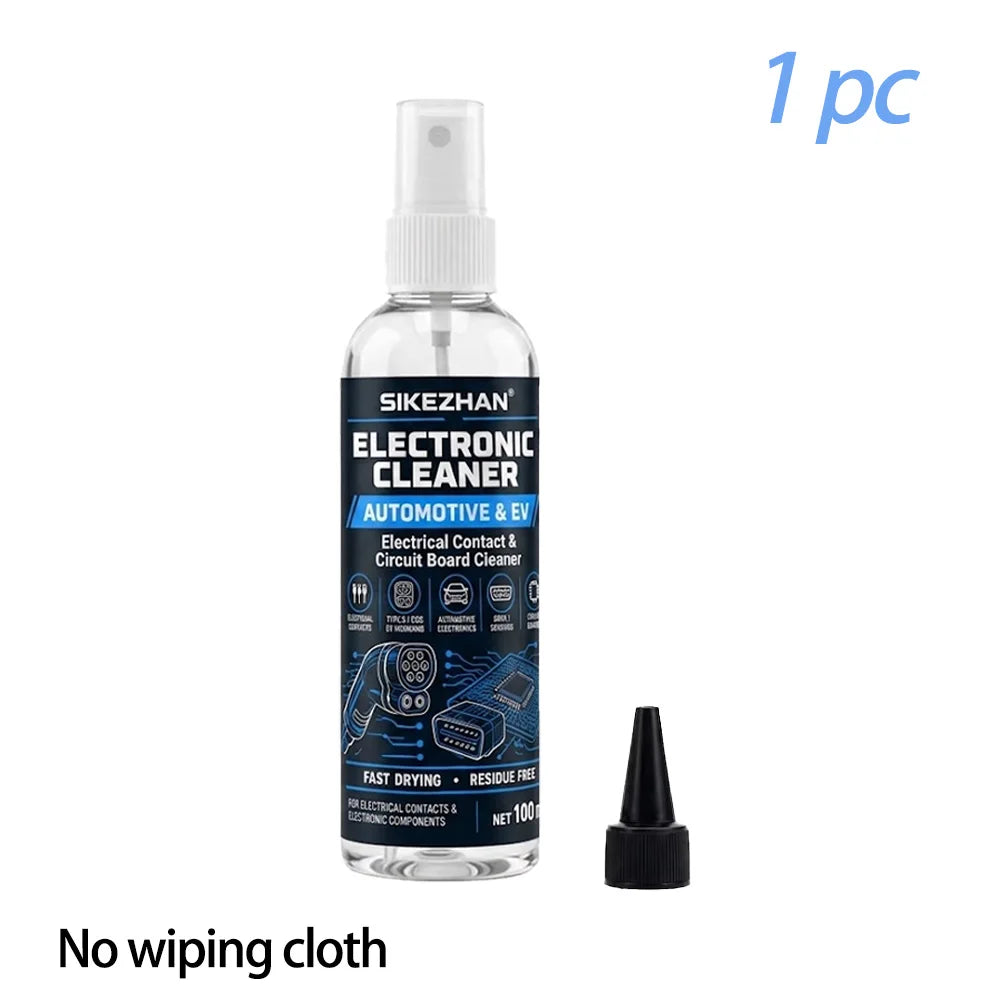 Electronic Cleaner Spray for Automotive EV Car Charging Gun Electrical Contact Circuit Board Plug Fast Dry Clean with Towel Kits
