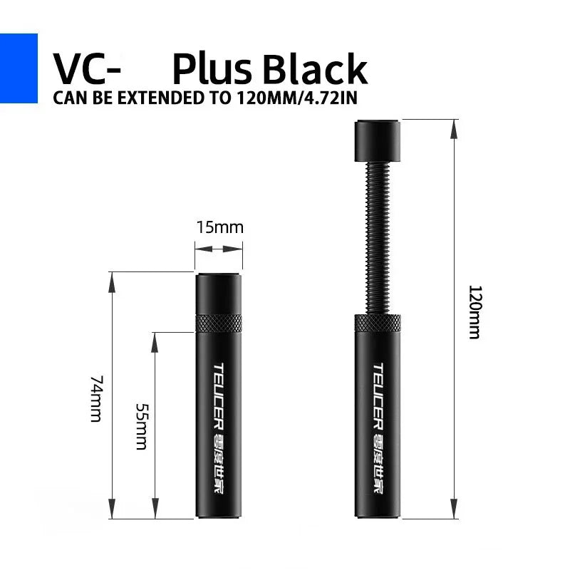 TEUCER Graphics Card GPU Holder Adjustable Telescopic Rotary Screw Magnetic Anti-Slip Support Vertical GPU Video Card Bracket
